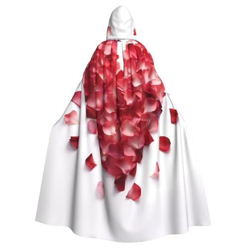 JEKYDOSD Kapuzenumhang mit herzförmigem Blumenmuster für Erwachsene, perfekt für Halloween, Rollenspiele, Maskerade und Kostümpartys JEKYDOSD Kapuzenumhang mit herzförmigem Blumenmuster für Erwachsene, perfekt für Halloween, Rollenspiele, Maskerade und Kostümpartys von JEKYDOSD