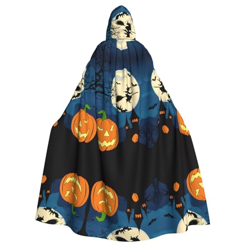 JEKYDOSD Kürbis Halloween Print Erwachsene Kapuzenumhang perfekt für Halloween, Rollenspiele, Maskerade und Kostümpartys JEKYDOSD Kürbis Halloween Print Erwachsene Kapuzenumhang perfekt für Halloween, Rollenspiele, Maskerade und Kostümpartys von JEKYDOSD