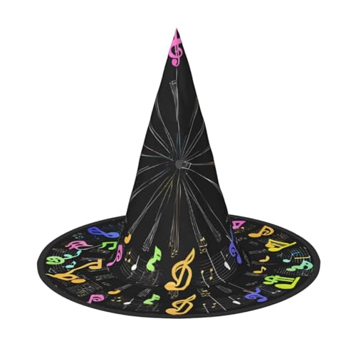 JEKYDOSD Musiknoten-Druck, Halloween-Hut, gruseliges Party-Accessoire, Karneval, Maskerade-Bälle JEKYDOSD Musiknoten-Druck, Halloween-Hut, gruseliges Party-Accessoire, Karneval, Maskerade-Bälle von JEKYDOSD