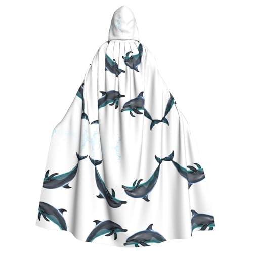 JEKYDOSD Orca Killer-Wal-Aufdruck, Erwachsenen-Umhang mit Kapuze, perfekt für Halloween, Rollenspiele, Maskerade und Kostümpartys JEKYDOSD Orca Killer-Wal-Aufdruck, Erwachsenen-Umhang mit Kapuze, perfekt für Halloween, Rollenspiele, Maskerade und Kostümpartys von JEKYDOSD
