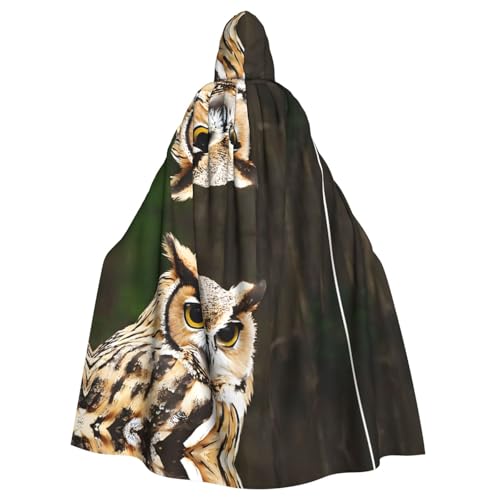 JEKYDOSD Outdoor-Umhang mit Eulen-Druck, perfekt für Halloween, Rollenspiele, Maskerade und Kostümpartys JEKYDOSD Outdoor-Umhang mit Eulen-Druck, perfekt für Halloween, Rollenspiele, Maskerade und Kostümpartys von JEKYDOSD
