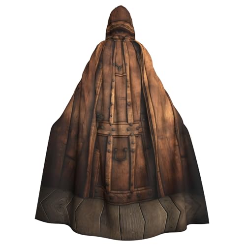 JEKYDOSD Rustikaler Holztür-Umhang mit Kapuze, perfekt für Halloween, Rollenspiele, Maskerade und Kostümpartys JEKYDOSD Rustikaler Holztür-Umhang mit Kapuze, perfekt für Halloween, Rollenspiele, Maskerade und Kostümpartys von JEKYDOSD