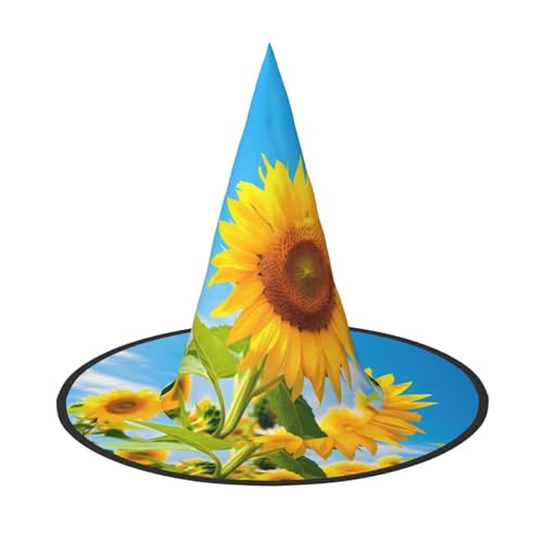 JEKYDOSD Sonnenblumen-Druck, Halloween-Hut, gruseliges Party-Accessoire, Karneval, Maskerade-Bälle JEKYDOSD Sonnenblumen-Druck, Halloween-Hut, gruseliges Party-Accessoire, Karneval, Maskerade-Bälle von JEKYDOSD