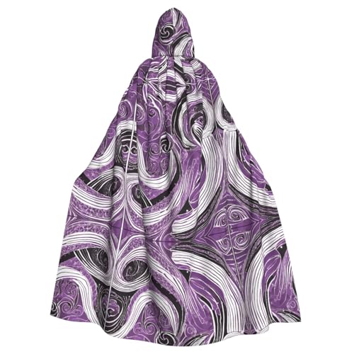 JEKYDOSD The Sea Witch Inspired Print Adult Hooded Cloak Perfect For Halloween, Role Play, Maskerade & Costume Parties JEKYDOSD The Sea Witch Inspired Print Adult Hooded Cloak Perfect For Halloween, Role Play, Maskerade & Costume Parties von JEKYDOSD