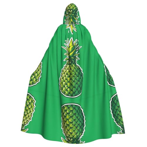 JEKYDOSD Umhang mit Kapuze für Erwachsene, Ananas-Druck, perfekt für Halloween, Rollenspiele, Maskerade und Kostümpartys JEKYDOSD Umhang mit Kapuze für Erwachsene, Ananas-Druck, perfekt für Halloween, Rollenspiele, Maskerade und Kostümpartys von JEKYDOSD