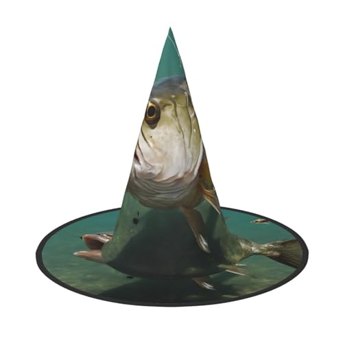 JEKYDOSD Unterwasserwels-Druck, Halloween-Hut, gruseliges Partyzubehör, Karneval, Maskeradebälle von JEKYDOSD