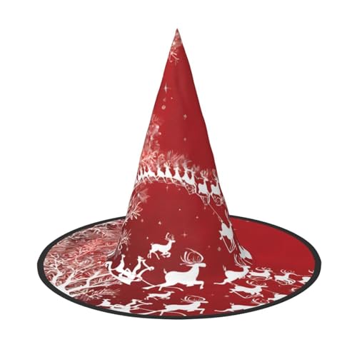 JEKYDOSD Weihnachtsmagischer Druck Halloween Hut Gruseliges Partyzubehör Karneval Maskerade Bälle JEKYDOSD Weihnachtsmagischer Druck Halloween Hut Gruseliges Partyzubehör Karneval Maskerade Bälle von JEKYDOSD