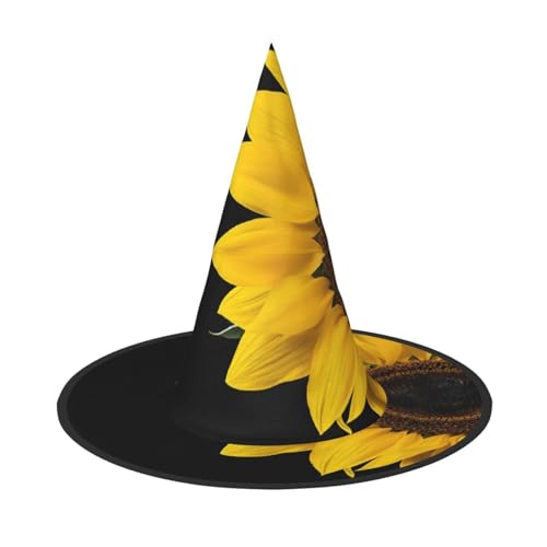JEKYDOSD Wilde Blume Sonnenblume Druck Halloween Hut Gruseliges Partyzubehör Karneval Maskerade Bälle JEKYDOSD Wilde Blume Sonnenblume Druck Halloween Hut Gruseliges Partyzubehör Karneval Maskerade Bälle von JEKYDOSD