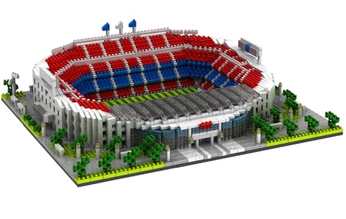 3D-Puzzle Building Fußballstadion des Modell zum Zusammenbau mit Nanoblöcken - Mehr als 3500 Stück (Camp NOU) von JEMPET