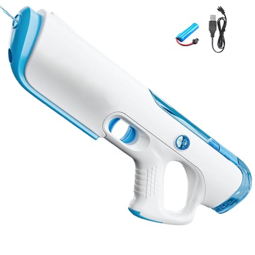 Elektrische Wasserpistole für Erwachsene und Kinder,Elektrische Wasserpistole,Wasserpistole Große Reichweite,Wasserpistole Spielzeug für Kinder(Weiß) von JEONDFG
