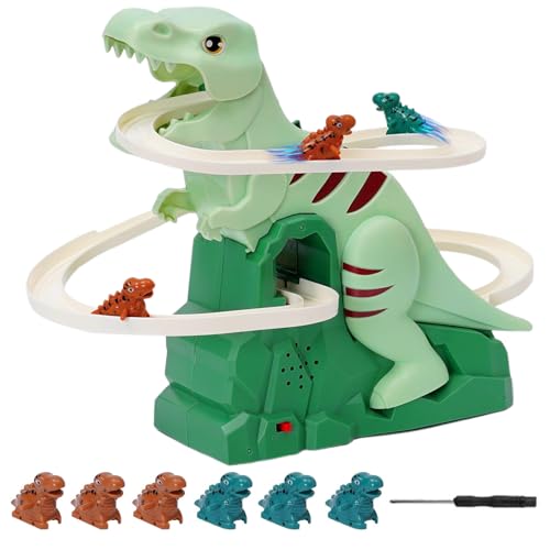 Dinosaurier Kletterrutsche Spielzeug con 6 Dino,Elektrische Dino Slide Track mit Licht und Musik,Dinosaurier Klettern Treppe Spielzeug,Dinosaurier Achterbahn Spielzeug,Dinosaurier Kletterspielzeug Dinosaurier Kletterrutsche Spielzeug con 6 Dino,Elektrische Dino Slide Track mit Licht und Musik,Dinosaurier Klettern Treppe Spielzeug,Dinosaurier Achterbahn Spielzeug,Dinosaurier Kletterspielzeug von JEONDFG