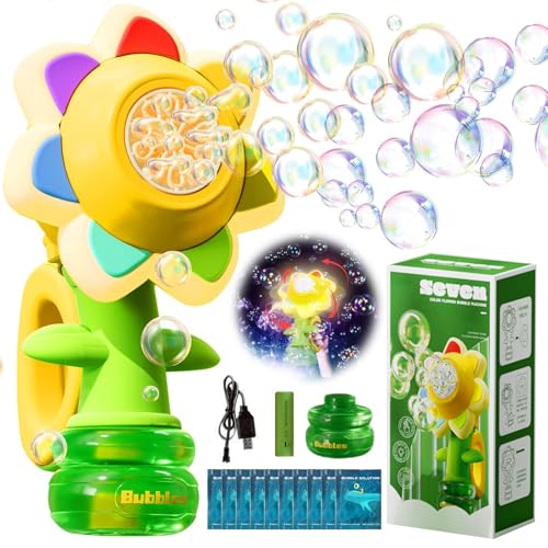 Seifenblasenmaschine,Sonnenblumen Seifenblasenmaschine,Electric Bubble Machine mit Seifenblasenlösung,Wiederaufladbare tanzende Seifenblasenmaschine,Seifenblasenpistole für Kinder,Seifenblasen Pistole Seifenblasenmaschine,Sonnenblumen Seifenblasenmaschine,Electric Bubble Machine mit Seifenblasenlösung,Wiederaufladbare tanzende Seifenblasenmaschine,Seifenblasenpistole für Kinder,Seifenblasen Pistole von JEONDFG