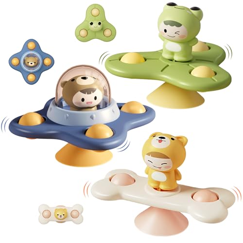 Saugnapf Spielzeug Baby BPA-frei, 3 Stück Fidget Spinner Baby Spinner Mit Saugnapf Für Hochstuhl Flugzeug Reise Badewannenspielzeug Badewannen Spielzeug Wasserspielzeug Badespielzeug Saugnapf Spielzeug Baby BPA-frei, 3 Stück Fidget Spinner Baby Spinner Mit Saugnapf Für Hochstuhl Flugzeug Reise Badewannenspielzeug Badewannen Spielzeug Wasserspielzeug Badespielzeug von JETOP