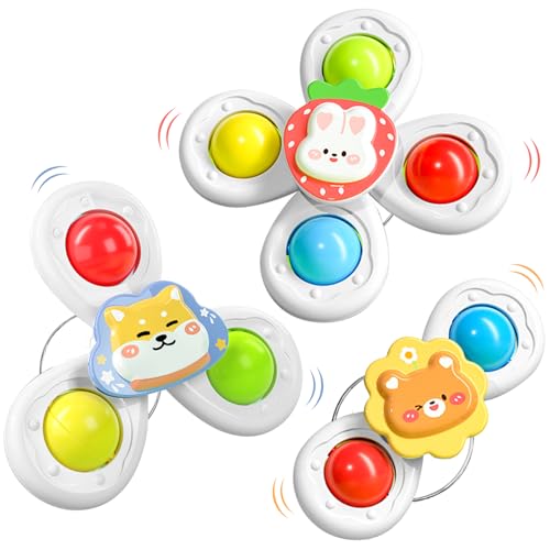 Saugnapf Spielzeug Kinder 3pcs Baby Spinner Hochstuhl Spielzeug mit Saugnapf BPA-frei Geeignet für Hochstühle, Flugreisen Badespielzeug, Kleinkinder Und Babys über 18 Monate. Saugnapf Spielzeug Kinder 3pcs Baby Spinner Hochstuhl Spielzeug mit Saugnapf BPA-frei Geeignet für Hochstühle, Flugreisen Badespielzeug, Kleinkinder Und Babys über 18 Monate. von JETOP
