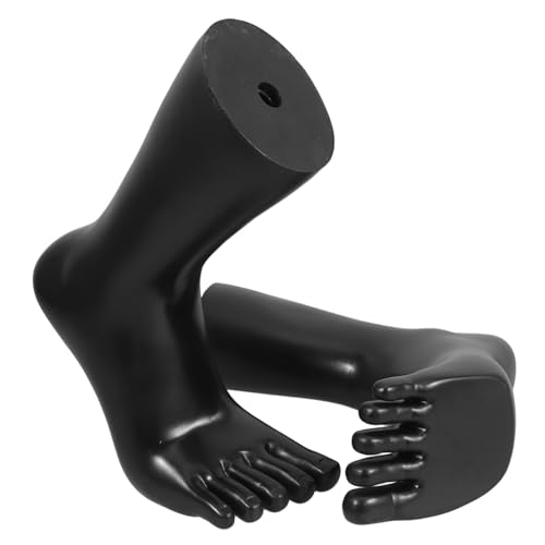 JEWEDECO Eleganter Schwarzer Fuß-mannequin-3d-kunststoff-fußsocken-ausstellungsstand von JEWEDECO