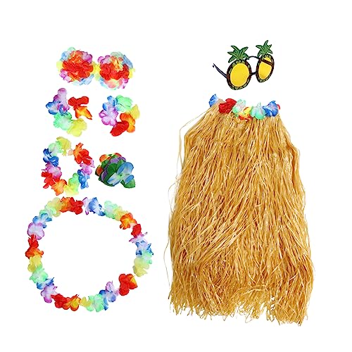JEWEDECO 1 Set Erwachsene Küstenstrand Hawaiianische Ananas Gläser Strohrock Anzug Für Urlaub JEWEDECO 1 Set Erwachsene Küstenstrand Hawaiianische Ananas Gläser Strohrock Anzug Für Urlaub von JEWEDECO