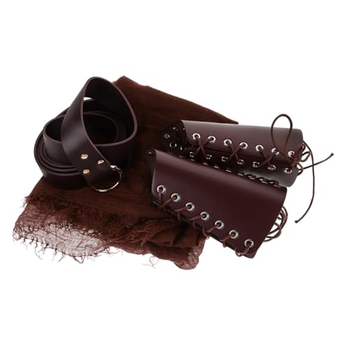 JEWEDECO 1 Set Halloween Ritter Set Mann Cosplay Requisiten Ritter Cosplay Armschiene Ritter Cosplay Gürtel Ritter Umhang Mittelalter Kostüm Kit Ritter Ledergürtel Ritter Kostüm Zubehör JEWEDECO 1 Set Halloween Ritter Set Mann Cosplay Requisiten Ritter Cosplay Armschiene Ritter Cosplay Gürtel Ritter Umhang Mittelalter Kostüm Kit Ritter Ledergürtel Ritter Kostüm Zubehör von JEWEDECO