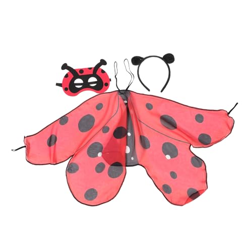JEWEDECO 1 Set Marienkäfer Umhang Set, Haarschmuck, Marienkäferflügel, Marienkäferkostüm Für Kinder, Tierkostümzubehör, Marienkäfermaske, Kostümzubehör Für Frauen, Kostümzubehör Für Kinder JEWEDECO 1 Set Marienkäfer Umhang Set, Haarschmuck, Marienkäferflügel, Marienkäferkostüm Für Kinder, Tierkostümzubehör, Marienkäfermaske, Kostümzubehör Für Frauen, Kostümzubehör Für Kinder von JEWEDECO