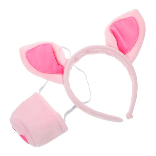 JEWEDECO 1 Set Schweinenase Haarband Tierstirnband Tier Cosplay Kostüm Rollenspiel Nase Cosplay Zubehör Tierohr Kostüm Stirnband Requisiten Tiernase Deko Tiere Kostüm von JEWEDECO