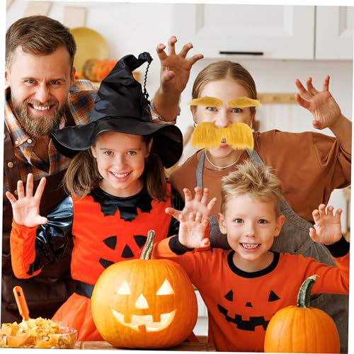 JEWEDECO Einzigartiges selbstklebendes Set mit falschem Schnurrbart und Bart für Erwachsene Halloween Cosplay und Party-Dekoration JEWEDECO Einzigartiges selbstklebendes Set mit falschem Schnurrbart und Bart für Erwachsene Halloween Cosplay und Party-Dekoration von JEWEDECO