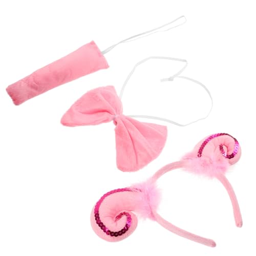 JEWEDECO 1 Set Tierstirnband Cosplay Tierkostüm Halloween Haarschmuck Niedliches Kostüm Tierschwanz Halloween Kostüm Requisite Cosplay Zubehör Kinder Cosplay Kostüm Haarband von JEWEDECO