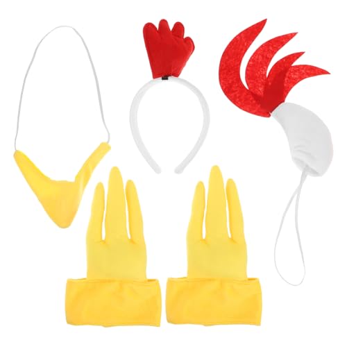JEWEDECO 1 Set Weißes Hühner Stirnband, Osterküken, Cosplay Requisiten, Küken Klauen Requisite, Osterküken Zubehör, Requisite, Foto Requisiten, Dekoration, Küken Kostüm Für Party JEWEDECO 1 Set Weißes Hühner Stirnband, Osterküken, Cosplay Requisiten, Küken Klauen Requisite, Osterküken Zubehör, Requisite, Foto Requisiten, Dekoration, Küken Kostüm Für Party von JEWEDECO
