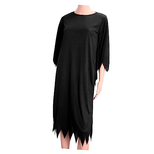 JEWEDECO 1PC Halloween Kostü Schwarzes Totenkleid Für Cosplay Und Gruselige Partys Ideal Für Halloween Karneval Und Verkleidung Ohne Maske Unisex JEWEDECO 1PC Halloween Kostü Schwarzes Totenkleid Für Cosplay Und Gruselige Partys Ideal Für Halloween Karneval Und Verkleidung Ohne Maske Unisex von JEWEDECO
