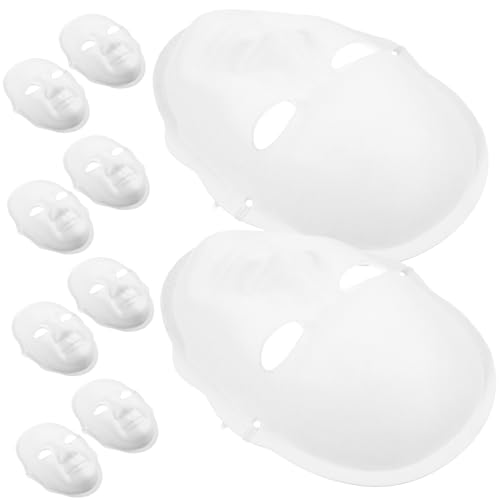 JEWEDECO 10 Stück Handbemalte Masken, DIY Für Männer, DIY Für Männer, Bemalbare Papiermasken, Bemalbare Blankomasken, Für Männer Zum Selbermachen, Blanko Für Männer, DIY JEWEDECO 10 Stück Handbemalte Masken, DIY Für Männer, DIY Für Männer, Bemalbare Papiermasken, Bemalbare Blankomasken, Für Männer Zum Selbermachen, Blanko Für Männer, DIY von JEWEDECO