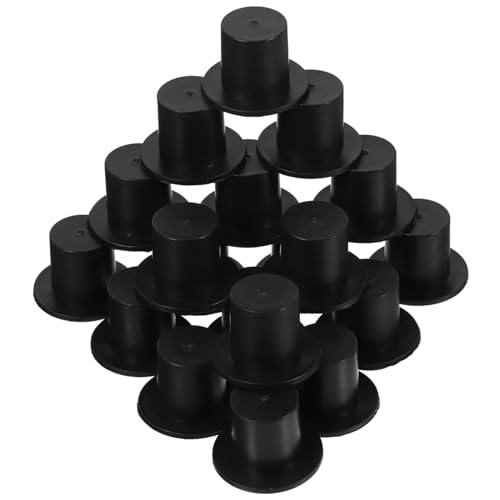 JEWEDECO 100st Mini-hut- Mini-zylinder Trucker-hut Schutzhelm Sonnenhut Mit Fächer Schwarzer Zylinder Individuelle Mütze Miniatur-schwarzhut Mini-weihnachtsmützen Kindermütze Black von JEWEDECO