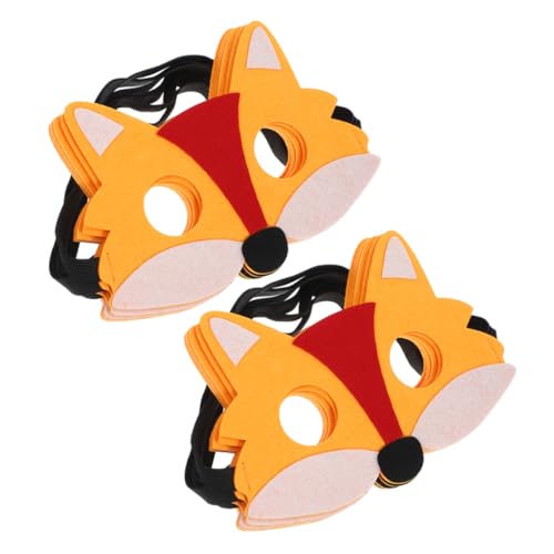 JEWEDECO 12-teilige Fuchs-kostümmaske Filz, Tiermasken, Halloween-party-dekorationen, Halbgesichts-tierkostüm-requisiten Für Rollenspiele, Maskerade, Verkleidungszubehör JEWEDECO 12-teilige Fuchs-kostümmaske Filz, Tiermasken, Halloween-party-dekorationen, Halbgesichts-tierkostüm-requisiten Für Rollenspiele, Maskerade, Verkleidungszubehör von JEWEDECO