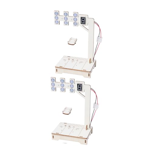 JEWEDECO 2 Sätze Stem Bausatz für DIY Ampel Modellspielzeug mit Einfacher Digitaler Programmierung Hölzernes Verkehrszeichen Wissenschaftsexperiment Interaktives Lernspiel für Familie und JEWEDECO 2 Sätze Stem Bausatz für DIY Ampel Modellspielzeug mit Einfacher Digitaler Programmierung Hölzernes Verkehrszeichen Wissenschaftsexperiment Interaktives Lernspiel für Familie und von JEWEDECO