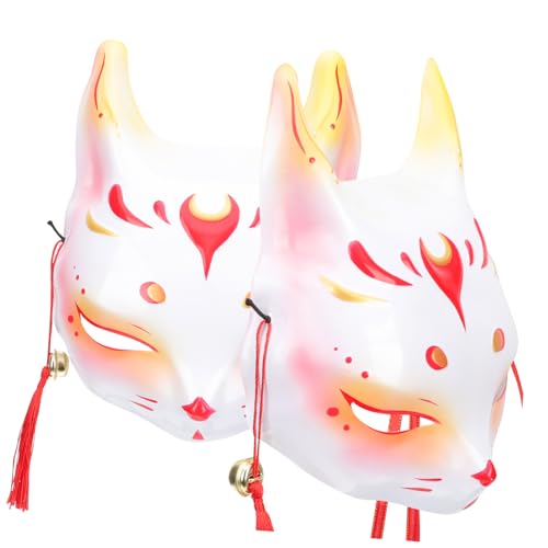 JEWEDECO 2 Stück Kleine Fuchs Dämonenmaske, Japanische Fuchsmaske, Kostümmaske, Fuchs Cosplay Maske, Cartoon Gesichtsmasken, Maske Im Fuchs Stil, Masken Für Maskenpartys, Maskerademasken, JEWEDECO 2 Stück Kleine Fuchs Dämonenmaske, Japanische Fuchsmaske, Kostümmaske, Fuchs Cosplay Maske, Cartoon Gesichtsmasken, Maske Im Fuchs Stil, Masken Für Maskenpartys, Maskerademasken, von JEWEDECO