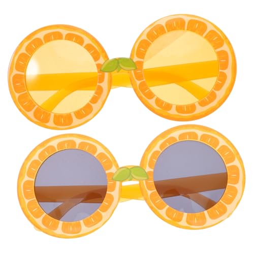 JEWEDECO 2 Stück Lustige Partybrille mit Runden Zitronen und Orangendesigns Leichte Hawaii Beach Luau Sonnenbrille für Sommer Strandfeste und Tropische Mottopartys JEWEDECO 2 Stück Lustige Partybrille mit Runden Zitronen und Orangendesigns Leichte Hawaii Beach Luau Sonnenbrille für Sommer Strandfeste und Tropische Mottopartys von JEWEDECO