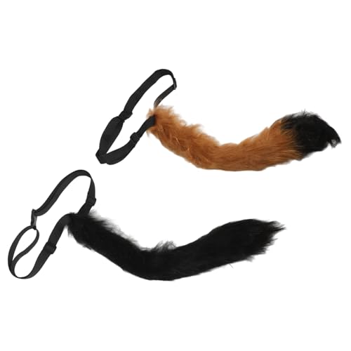 JEWEDECO 2 Stück Plüsch Tierschwanz, Tierkostüm Zubehör Für Aufführungen, Dekorativer, Pelziger Tierschwanz, Cosplay Kostümschwanz, Gefälschter Tierschwanz, Requisite Zum Anziehen Für JEWEDECO 2 Stück Plüsch Tierschwanz, Tierkostüm Zubehör Für Aufführungen, Dekorativer, Pelziger Tierschwanz, Cosplay Kostümschwanz, Gefälschter Tierschwanz, Requisite Zum Anziehen Für von JEWEDECO
