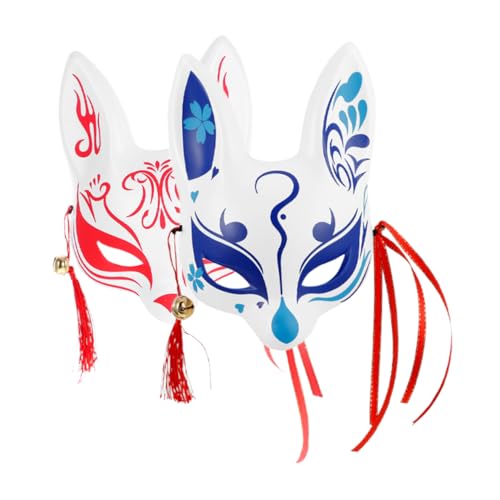 JEWEDECO Halloween-maskenball-maske Japanische Maske Cosplay Weißer Kunststoff Detaillierte Verarbeitung Für Partys JEWEDECO Halloween-maskenball-maske Japanische Maske Cosplay Weißer Kunststoff Detaillierte Verarbeitung Für Partys von JEWEDECO