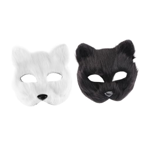 JEWEDECO 2st Maske Halloweenkostüm Wolf Fuchs Plüsch von JEWEDECO