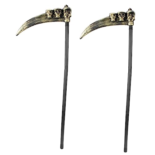 JEWEDECO 2st Requisite Für Halloween-bühnenauftritt Halloween- Blutig Lange Halloweenkostüm Halloween-Cosplay-stütze Dämon Cosplay Sense Gefälschtes Messer Schreimesser Plastik JEWEDECO 2st Requisite Für Halloween-bühnenauftritt Halloween- Blutig Lange Halloweenkostüm Halloween-Cosplay-stütze Dämon Cosplay Sense Gefälschtes Messer Schreimesser Plastik von JEWEDECO
