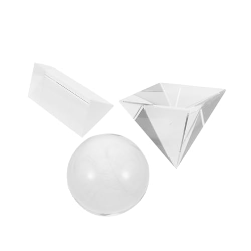 JEWEDECO 3-teiliges Prismen-set Für Fotografie Wissenschaftsunterricht Wohnkultur Kristalloptik-prisma von JEWEDECO