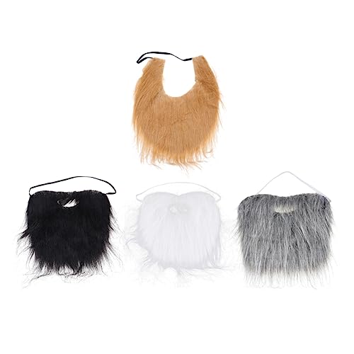 JEWEDECO Leicht Abziehbarer Und Aufklebbarer Falscher Schnurrbart Für Erwachsene Jungen Und Mädchen Realistisches Aussehen Für Cosplay-maskenball-Partys Kostüme von JEWEDECO