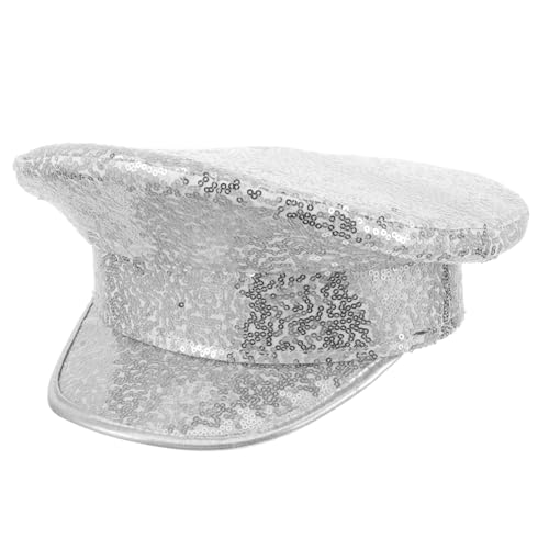 JEWEDECO Captain Hat Für Erwachsene Verstellbare Matrosenmütze Pailletten Cosplay Kostüm Zubehör Für Bühnenperformance Und Themenpartys Unisex Segelmütze Für Und JEWEDECO Captain Hat Für Erwachsene Verstellbare Matrosenmütze Pailletten Cosplay Kostüm Zubehör Für Bühnenperformance Und Themenpartys Unisex Segelmütze Für Und von JEWEDECO