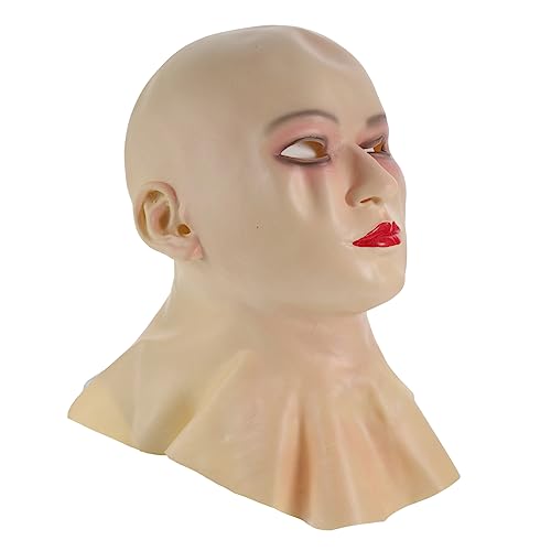 JEWEDECO Cosplay Mask Helm Bald Beauty Face Cover Bald Kostümzubehör Kostümmaske Für Halloween Bald Cap Für Monk Cosplay Halloween Kostüm Party Maske Horror Bareheaded Maske Streich JEWEDECO Cosplay Mask Helm Bald Beauty Face Cover Bald Kostümzubehör Kostümmaske Für Halloween Bald Cap Für Monk Cosplay Halloween Kostüm Party Maske Horror Bareheaded Maske Streich von JEWEDECO