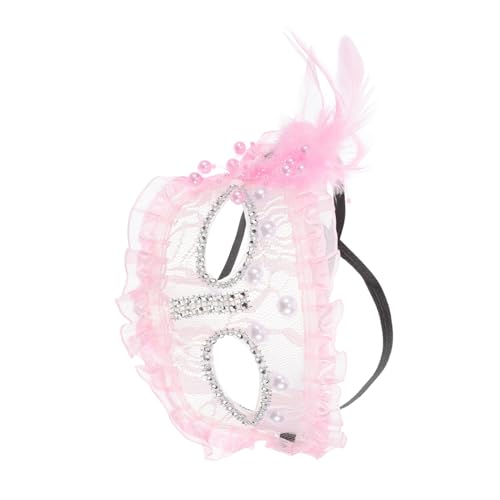 JEWEDECO Elegante Maske Federmaske Maskerademaske Damenmaske Halbgesichtsmaske Kostümmaske Für Halloween Karneval Und Partyzubehör von JEWEDECO