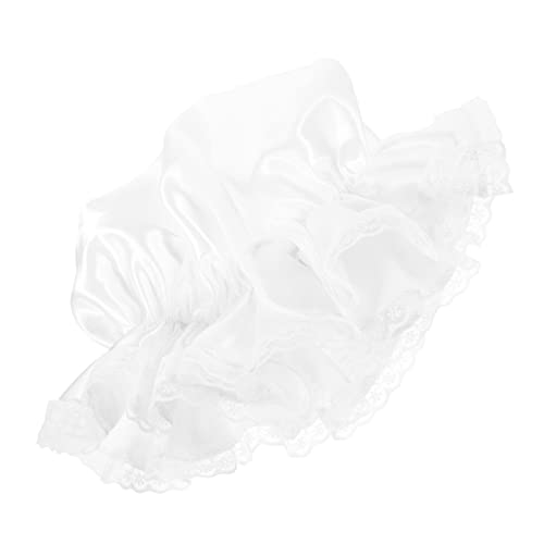 JEWEDECO Eleganter Weißer Spitzen Dienstmädchenhut Damen Cosplay Kopfbedeckung Leicht Komfortabel für Party Festival Karneval Bühnenoutfit JEWEDECO Eleganter Weißer Spitzen Dienstmädchenhut Damen Cosplay Kopfbedeckung Leicht Komfortabel für Party Festival Karneval Bühnenoutfit von JEWEDECO