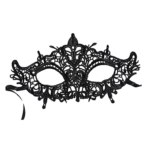 JEWEDECO Hochwertige Lochlose Schwarze Augenmuschel Für Damen Halloween-tanz Maskerade Für Kostümpartys JEWEDECO Hochwertige Lochlose Schwarze Augenmuschel Für Damen Halloween-tanz Maskerade Für Kostümpartys von JEWEDECO
