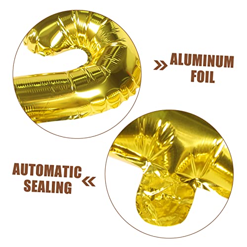 JEWEDECO Graduationsballons mit Stern und Herzformen Aluminiumfolie Leuchtend Farbig Leichte Dekoration für Abschlussfeier Klassenraum Türen und Fenster Festliche Partyballons von JEWEDECO