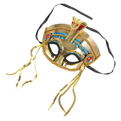 JEWEDECO Gruselige Maske Im Ägyptischen Stil Halbmaske Schlangenmaske Für Halloween-party Cosplay-requisite Langlebig Und Leicht JEWEDECO Gruselige Maske Im Ägyptischen Stil Halbmaske Schlangenmaske Für Halloween-party Cosplay-requisite Langlebig Und Leicht von JEWEDECO