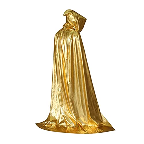 JEWEDECO Halloween Kapuzenumhang Umhang Für Erwachsene Kostü Für Halloween Cosplay Perfekt Für Maskerade Und Familienfeiern Größe Goldfarbe JEWEDECO Halloween Kapuzenumhang Umhang Für Erwachsene Kostü Für Halloween Cosplay Perfekt Für Maskerade Und Familienfeiern Größe Goldfarbe von JEWEDECO