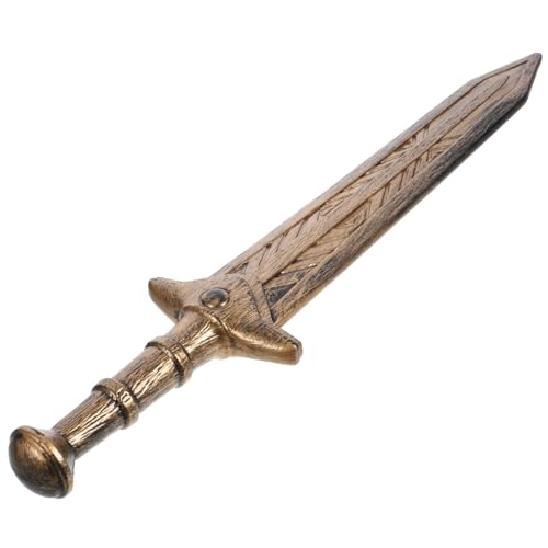 JEWEDECO Halloween Kostüm Zubehör Breites Goldenes Cosplay Prop Leichtes Bruchfestes Waffennachbildung für Fasching und Party von JEWEDECO