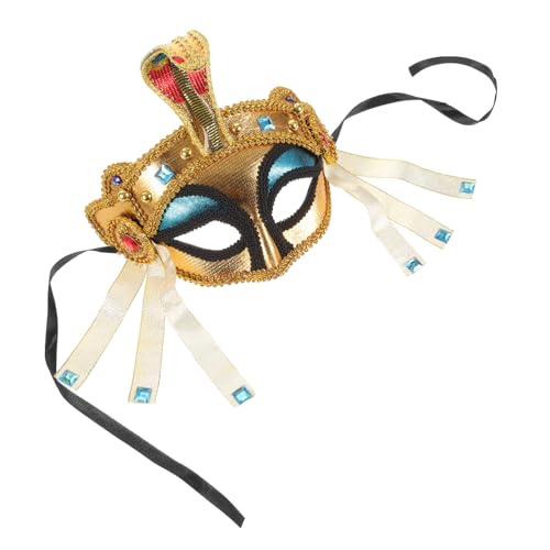 JEWEDECO Halloween Maske Ägyptische Frauen Kostüm Zubehör Dekorative Maske für Karneval Maskerade Cosplay Leicht für Partys Besondere Anlässe von JEWEDECO