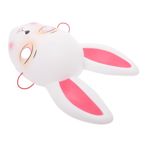 JEWEDECO Maske Mit Hasenohren Ostermaske Aus Kunststoff Party-cosplay-maske Dekorative Tierohrmaske Halloweenmaske Für Erwachsene von JEWEDECO